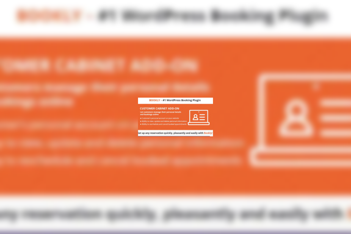 Bookly Customer Cabinet Add-on v6.7