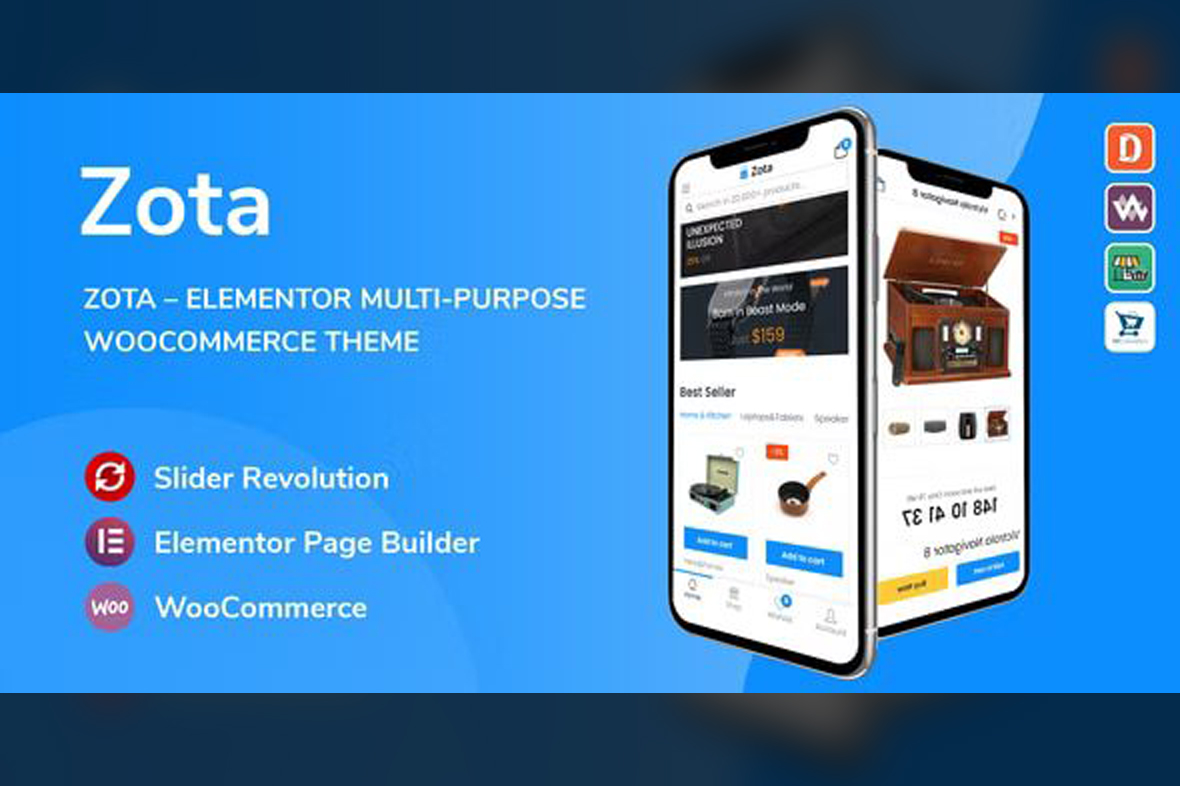 Zota – Elementor Multi-Purpose WooCommerce Theme v1.3.7