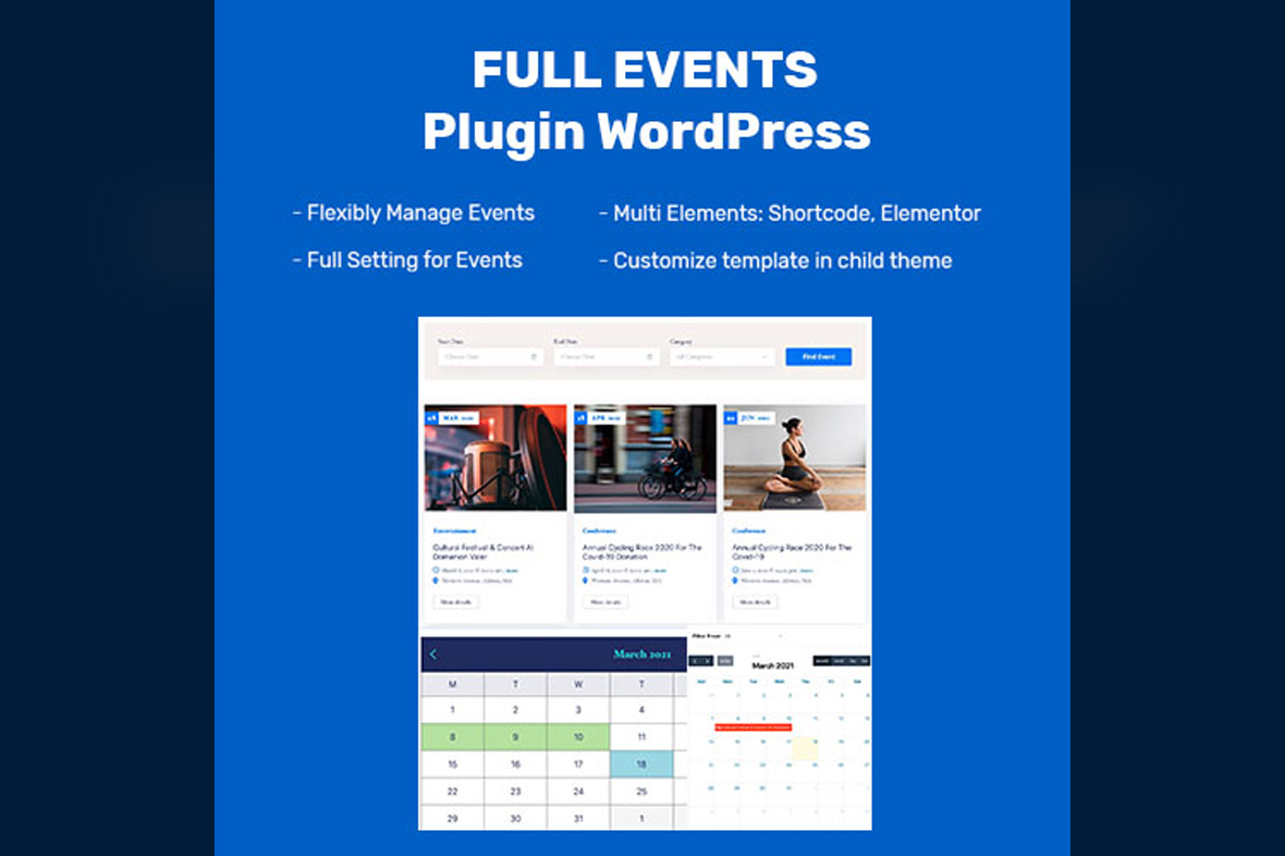 FullEvents – Event Plugin WordPress v1.3.0
