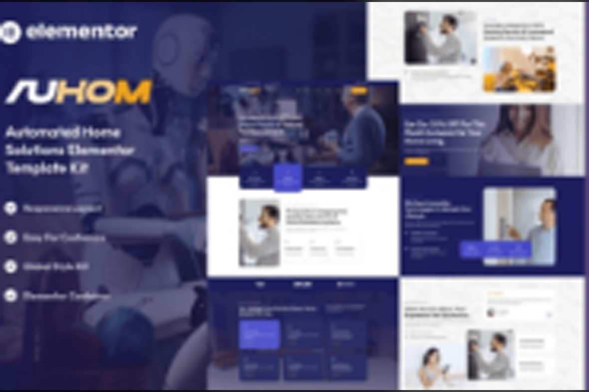 Auhom – Smart Home Automation Elementor Template Kit May 5, 2025
