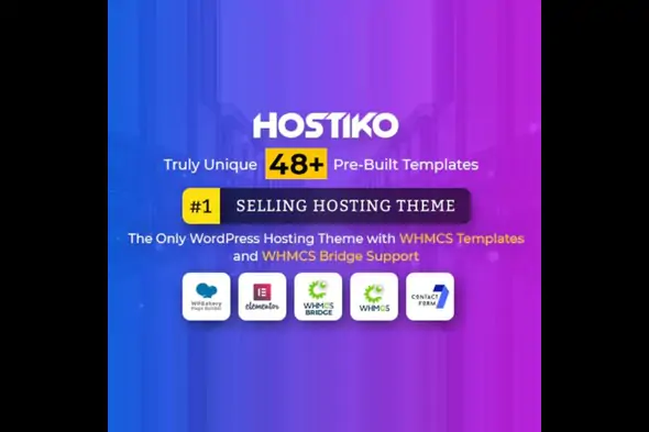 Hostiko WordPress WHMCS Hosting Theme