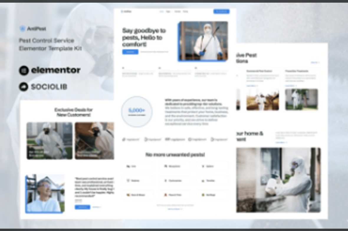 AntiPest – Pest Control Service Elementor Template Kit Mar-15