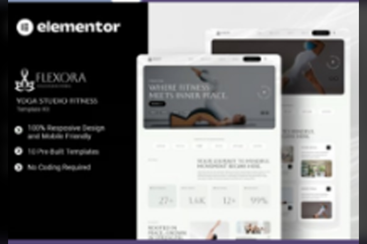 Flexora – Yoga Studio Fitness Elementor Template Kit November 4, 2025