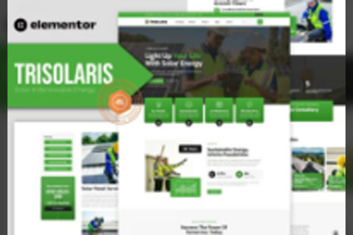Trisolaris – Solar and Renewable Energy Elementor Template Kit July 30, 2025