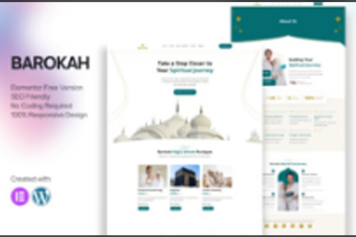 Barokah – Hajj and Umrah Tour Travel Elementor Template Kit May 17, 2025
