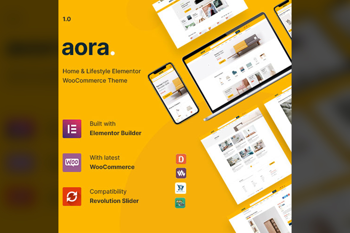 Aora – Home & Lifestyle Elementor WooCommerce Theme v1.3.6