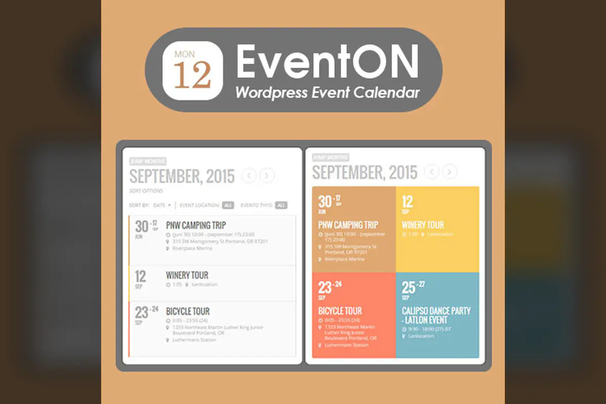 EventOn – WordPress Event Calendar Plugin 4.8.2