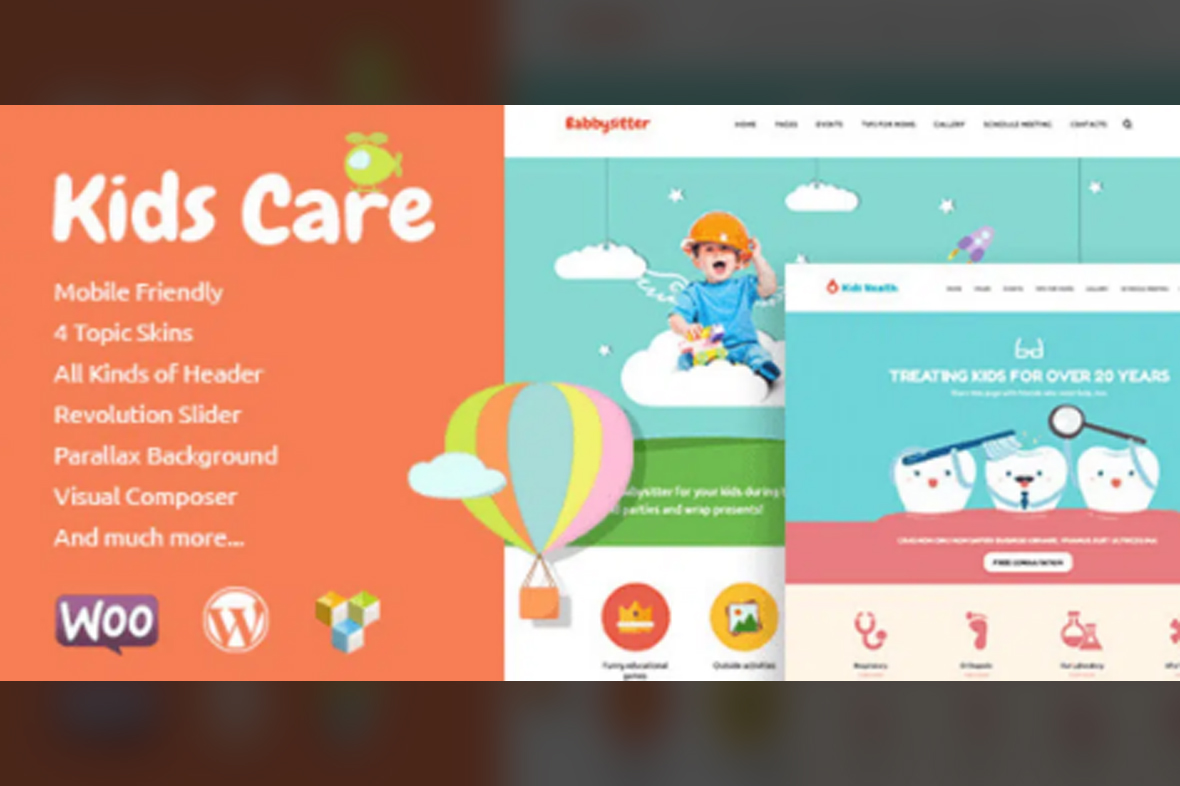 Kids Care – A Multi-Purpose Children WordPress Theme v3.2.4