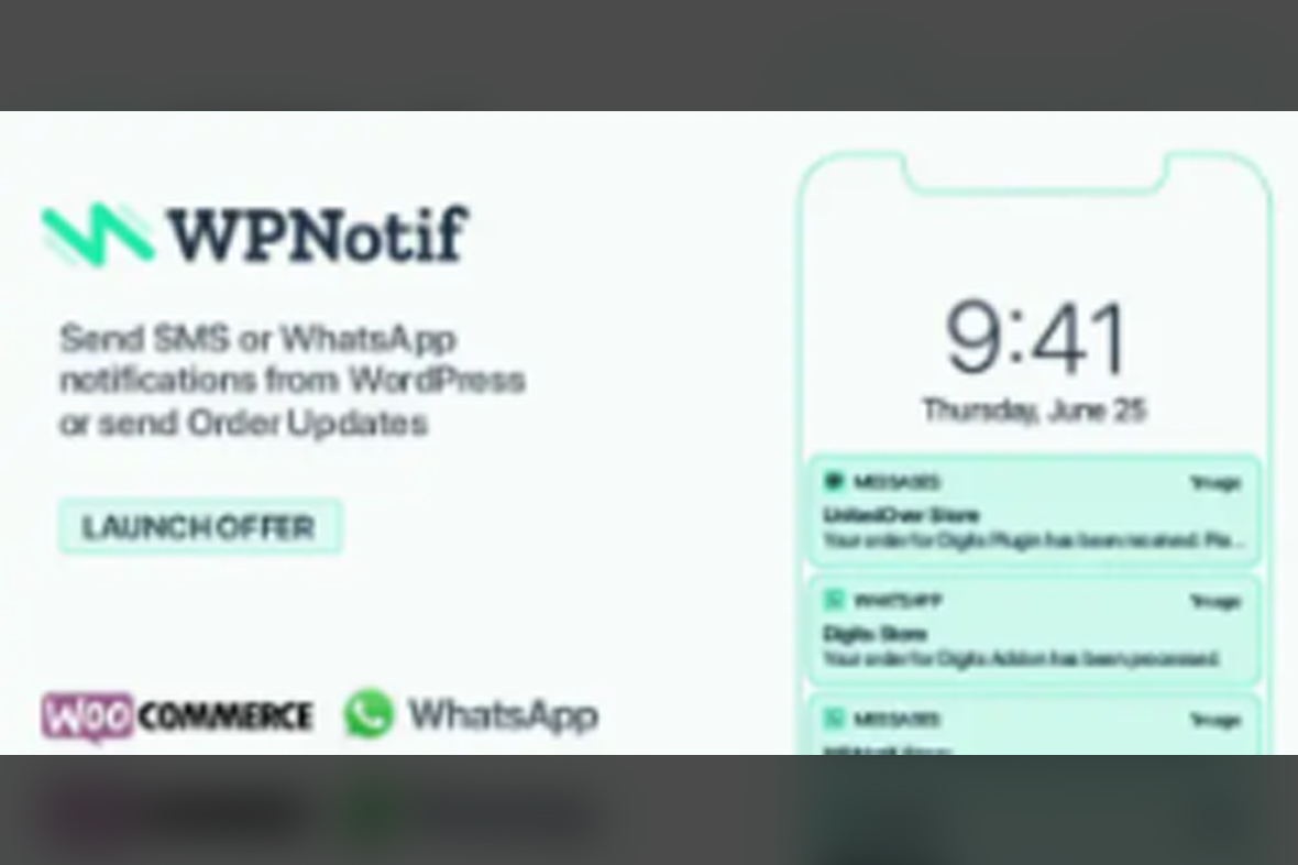 WPNotif SMS WhatsApp Message Notifications v3.1.1