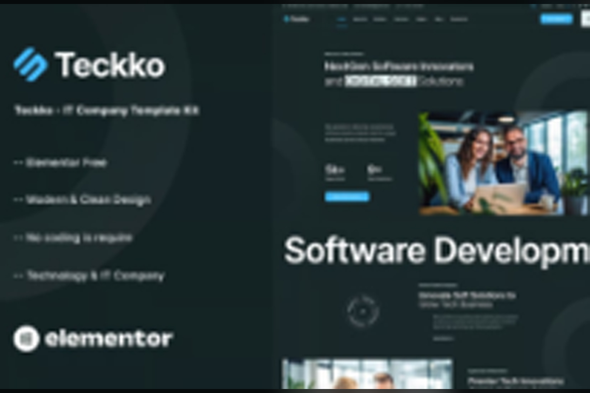 Teckko – IT Company Elementor Template Kit June 9, 2025