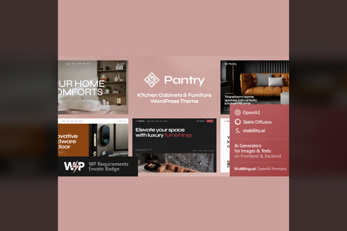 Pantry — Kitchen Cabinets & Furniture WordPress Theme v1.4