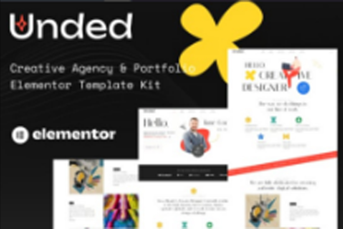 Unded – Creative Agency and Portfolio Elementor Template Kit November 22, 2025