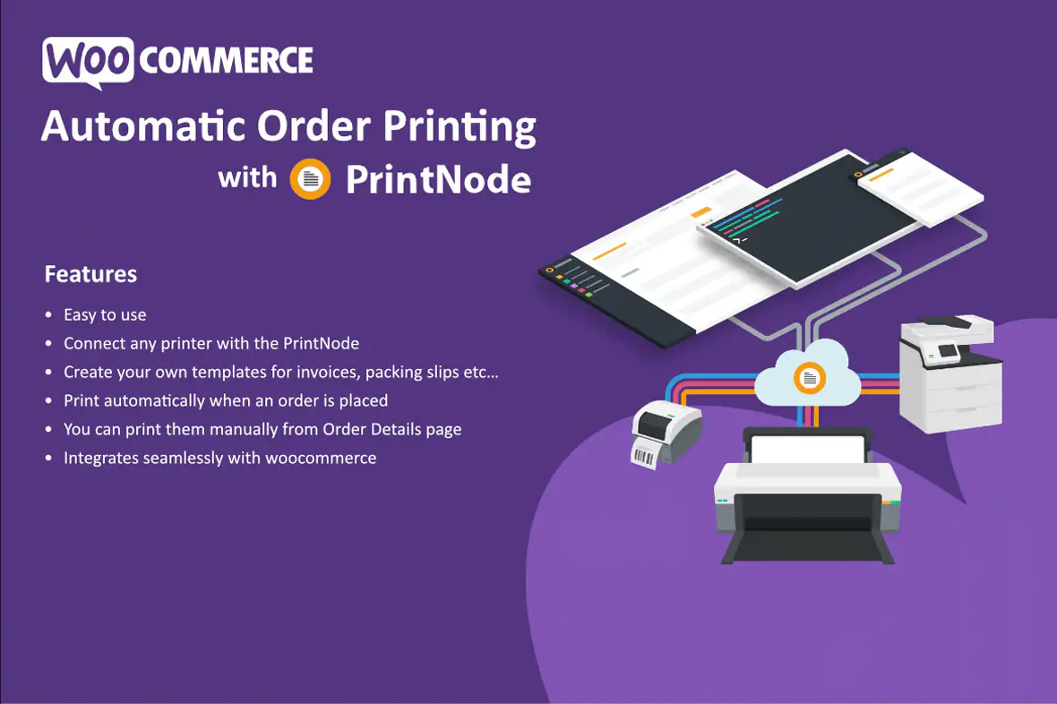 Automatic Order Printing for WooCommerce - ( Print