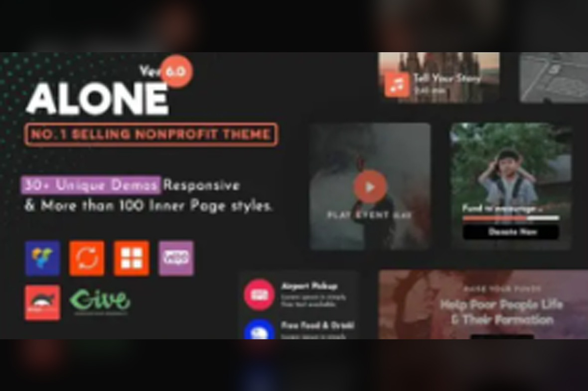 Alone Charity Multipurpose Non-profit Theme v7.8.4