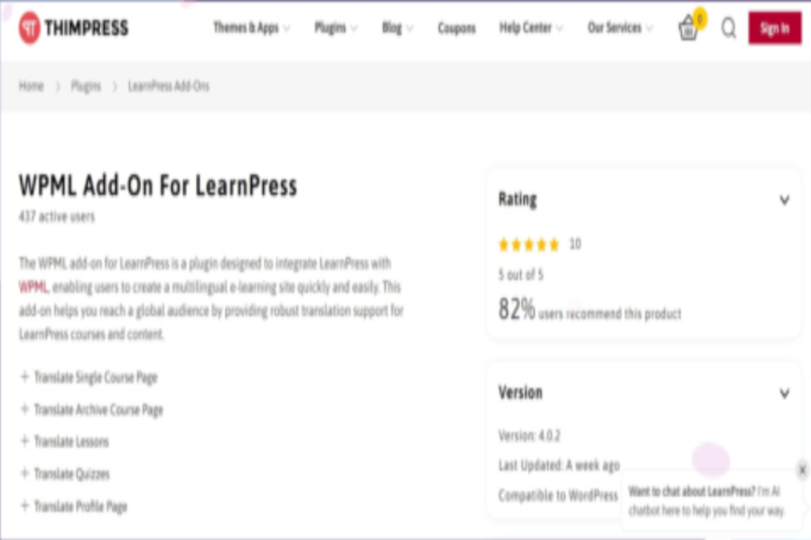 WPML Add-On for LearnPress v4.0.7