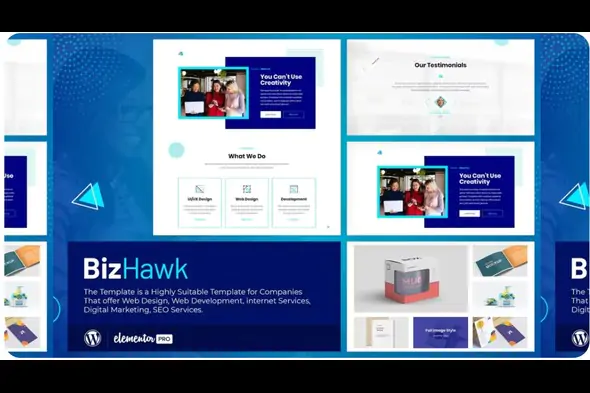 Bizhawk - Corporate Agency Elementor Template Kit