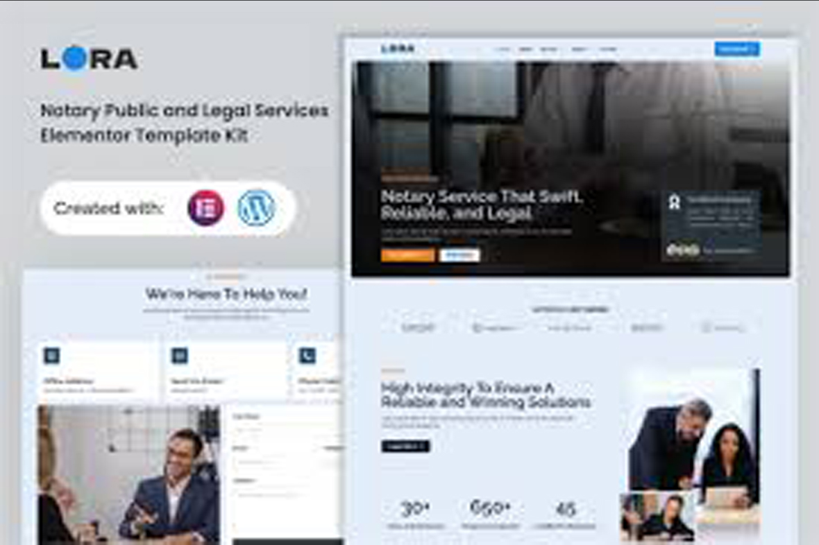 Lora – Notary Public and Legal Services Elementor Template Kit August 19, 2025