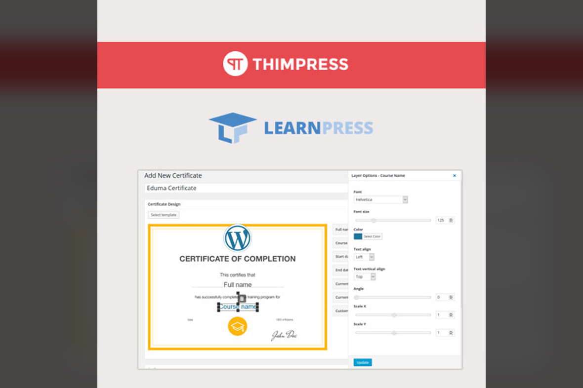 LearnPress – Certificates v4.1.5