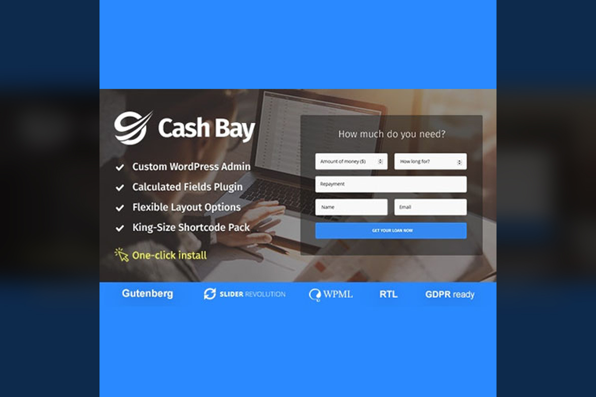 Cash Bay – Banking and Payday Loans WordPress Theme v1.2.1