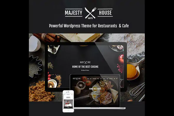 Majesty – aplication Restaurant WooCommerce WordPress Theme