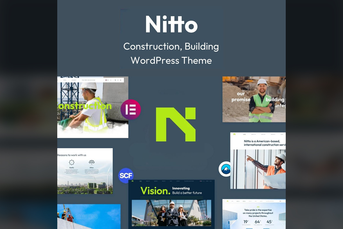Nitto – Building, Construction WordPress Theme v1.0