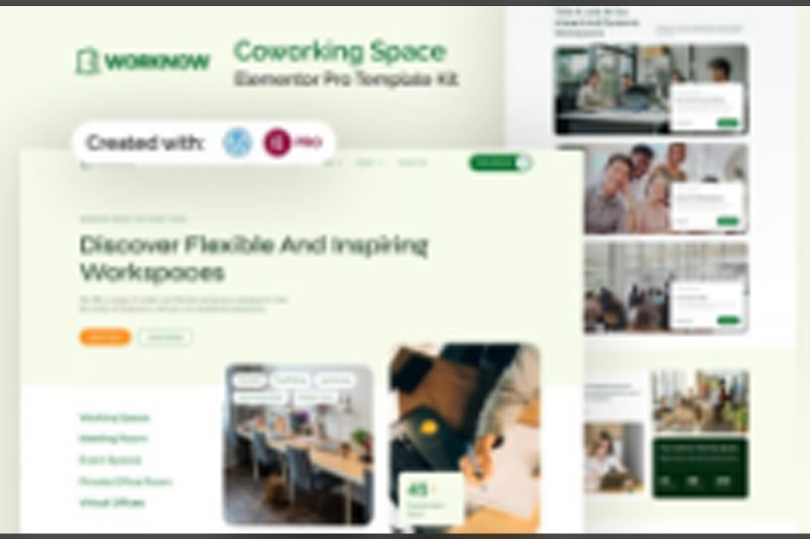 Worknow – Coworking Space Elementor Pro Template Kit May 26, 2025