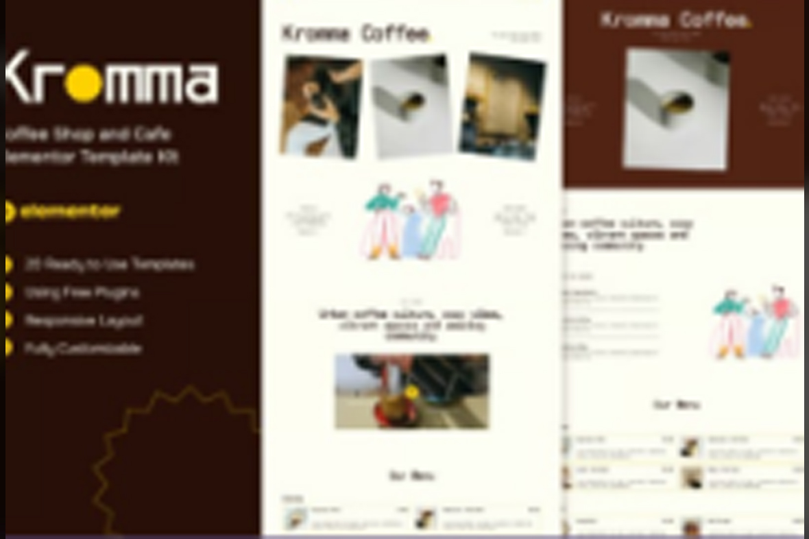 Kromma – Coffee Shop and Cafe Elementor Template Kit August 6, 2025