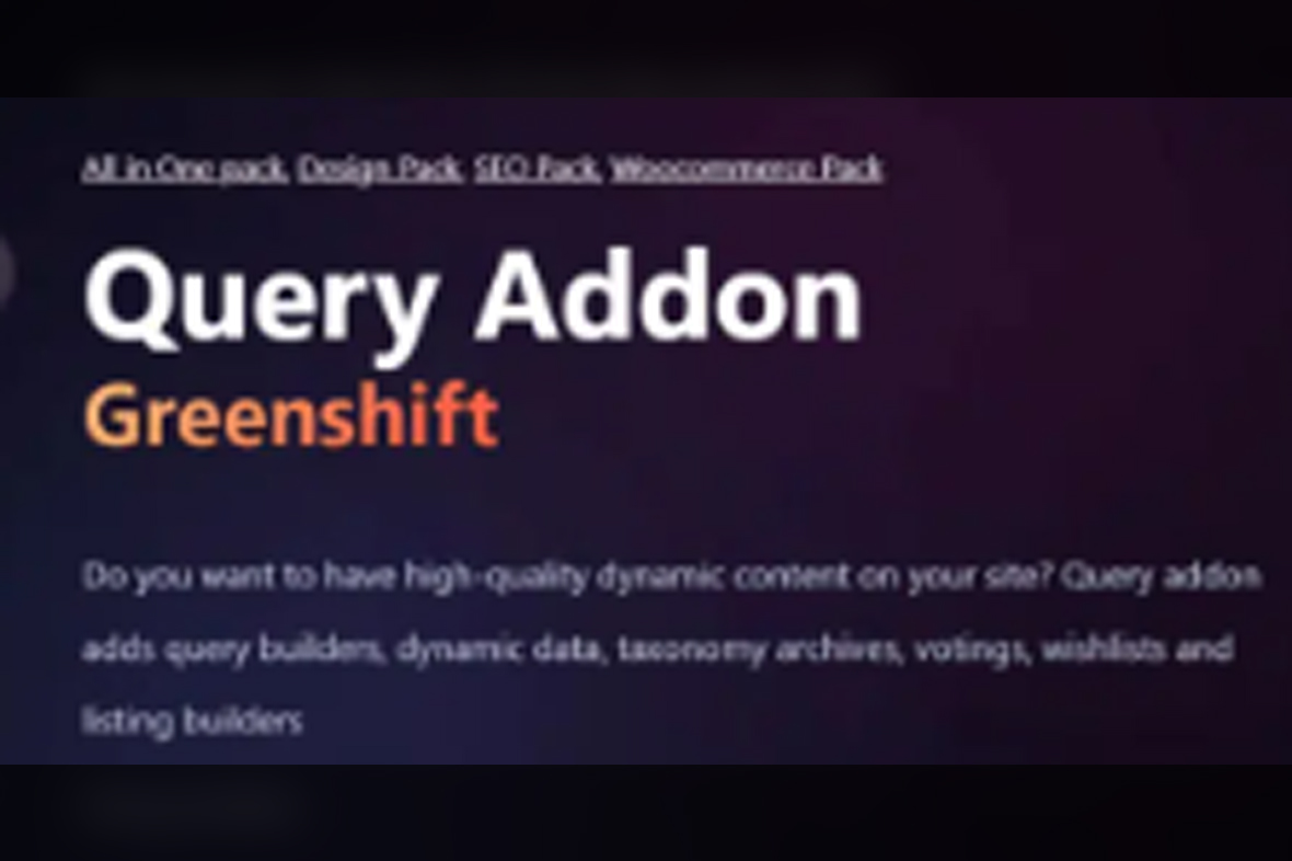 Greenshift Query and Meta v5.6.1