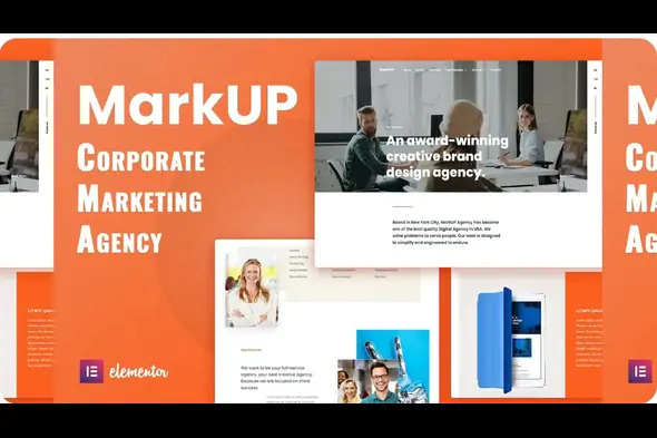 MarkUP – Corporate & Marketing Agency Elementor Template Kit