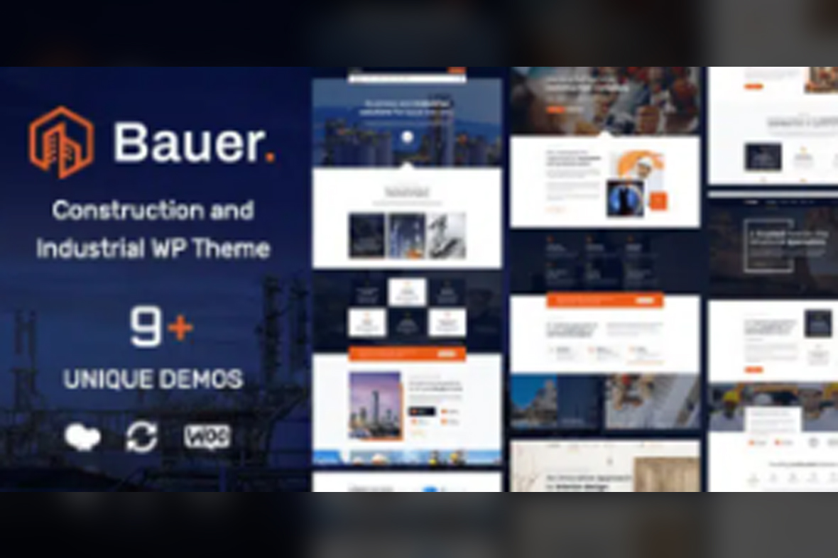 Bauer Construction and Industrial WordPress Theme v1.31