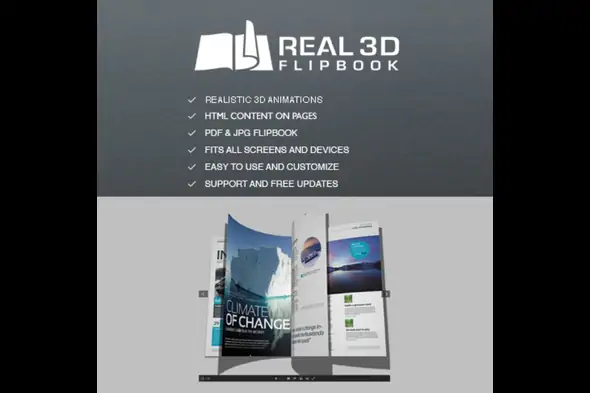 Real 3D Flipbook Plugin for WordPress