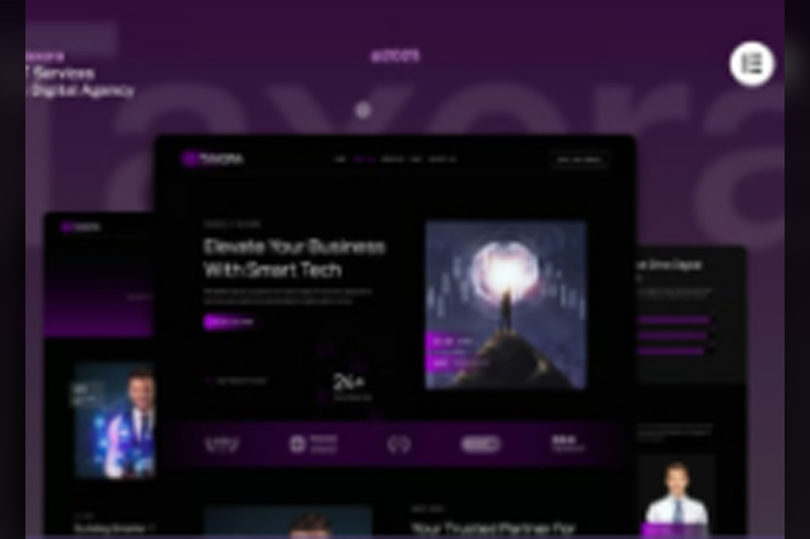 Taxora – Dark IT Services Digital Agency Website Elementor Kit December 14, 2025