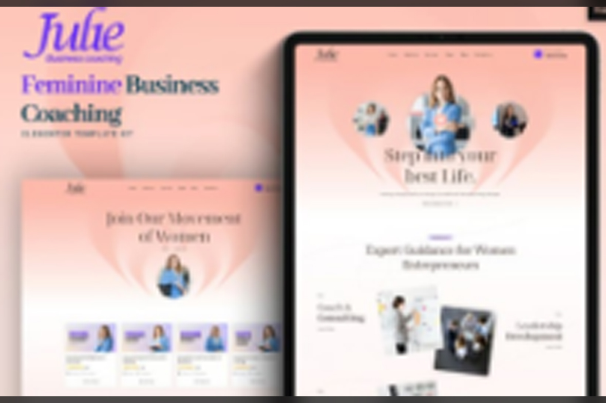 Julie – Feminine Business Coaching Elementor Template Kit May 12, 2025