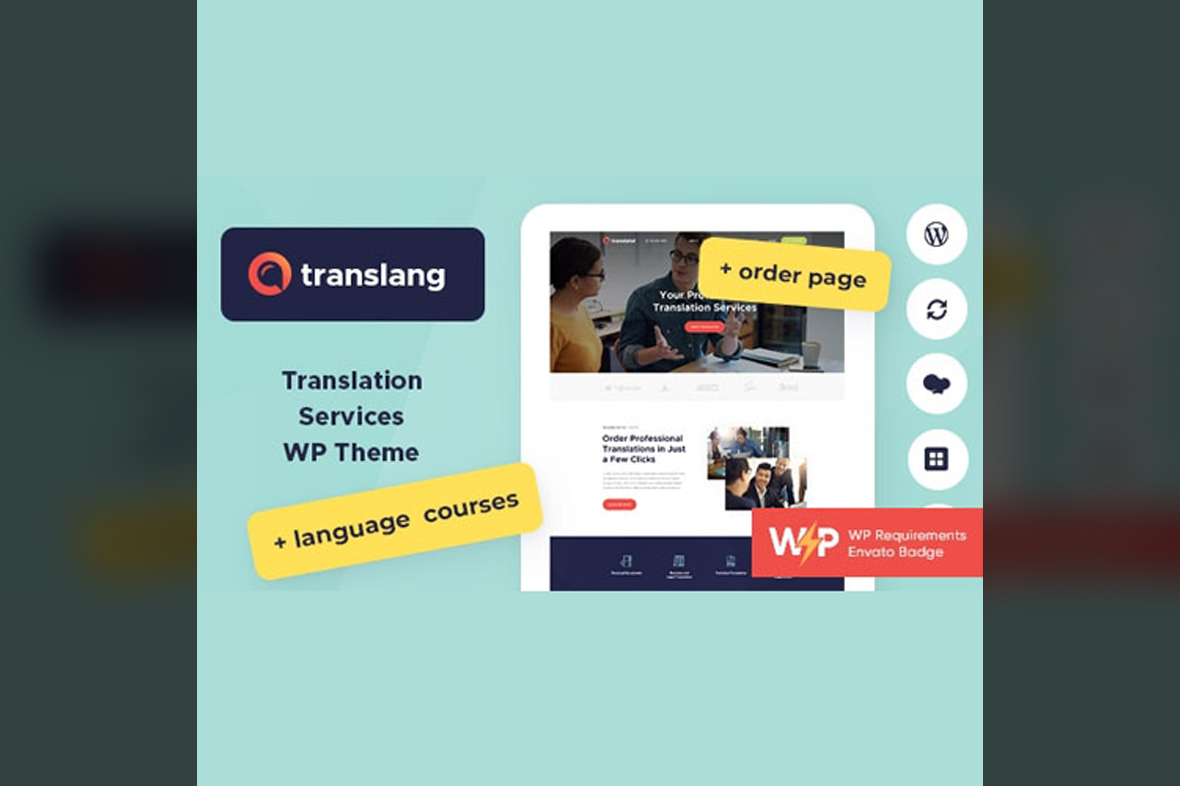 Translang Translation Services & Language Courses WordPress Theme v1.1.16