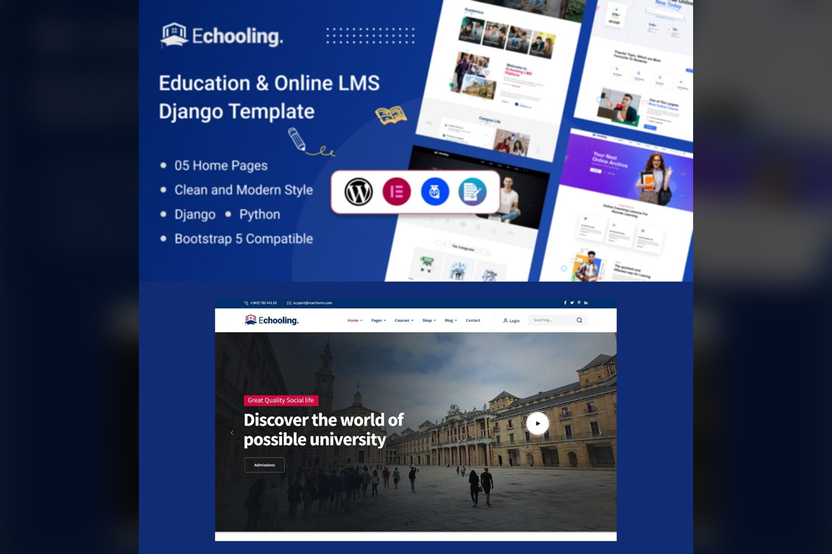 Echooling – Education WordPress Theme v1.2.1
