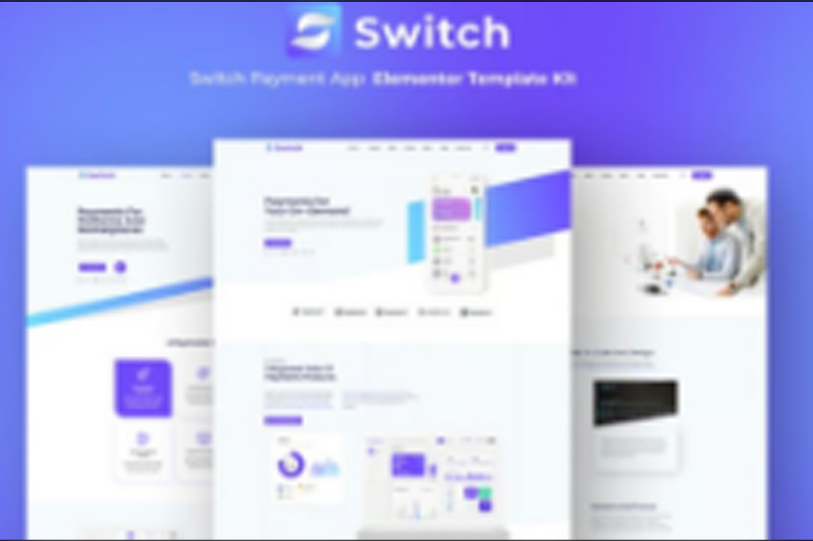 Switch – Payment App Elementor Template Kit November 26, 2025