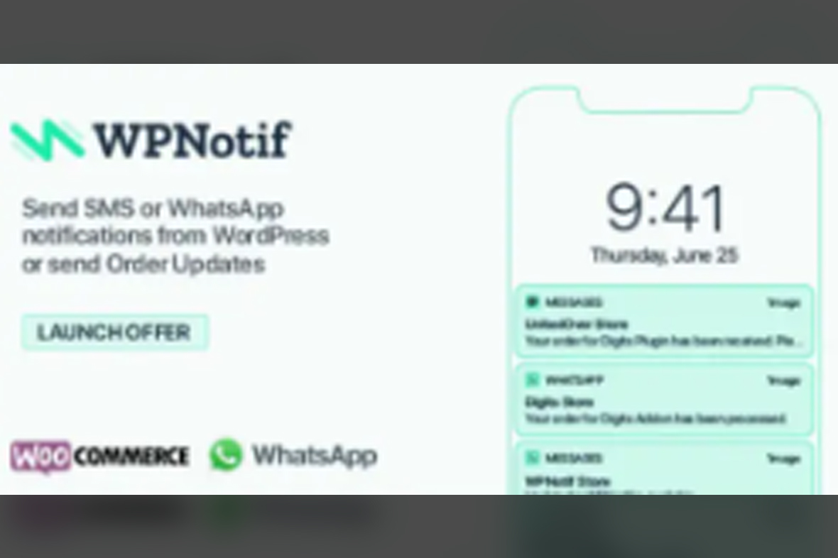 WPNotif SMS WhatsApp Message Notifications v3.1.3.1