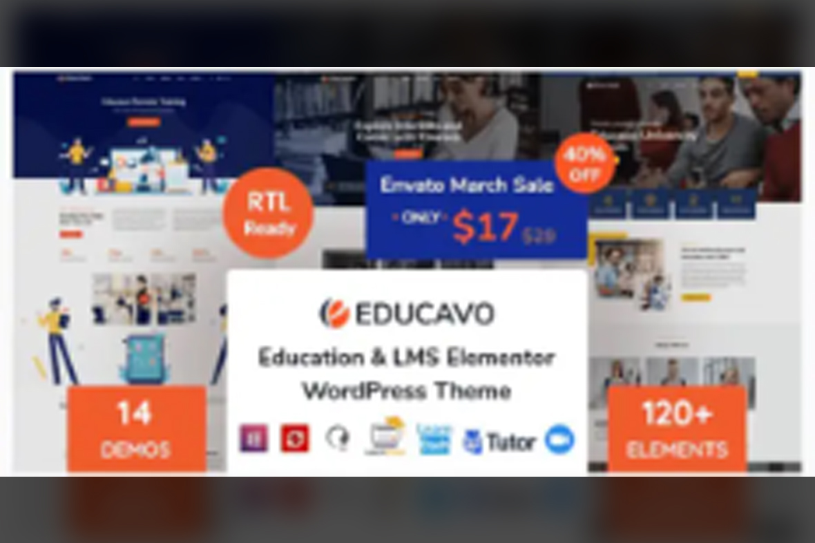 Educavo – Online Courses and Education WordPress Theme v3.2.6