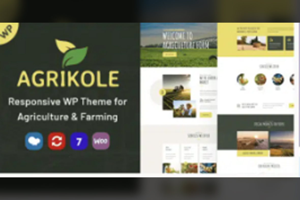 Agrikole Responsive WordPress Theme for Agriculture and Farming v1.27