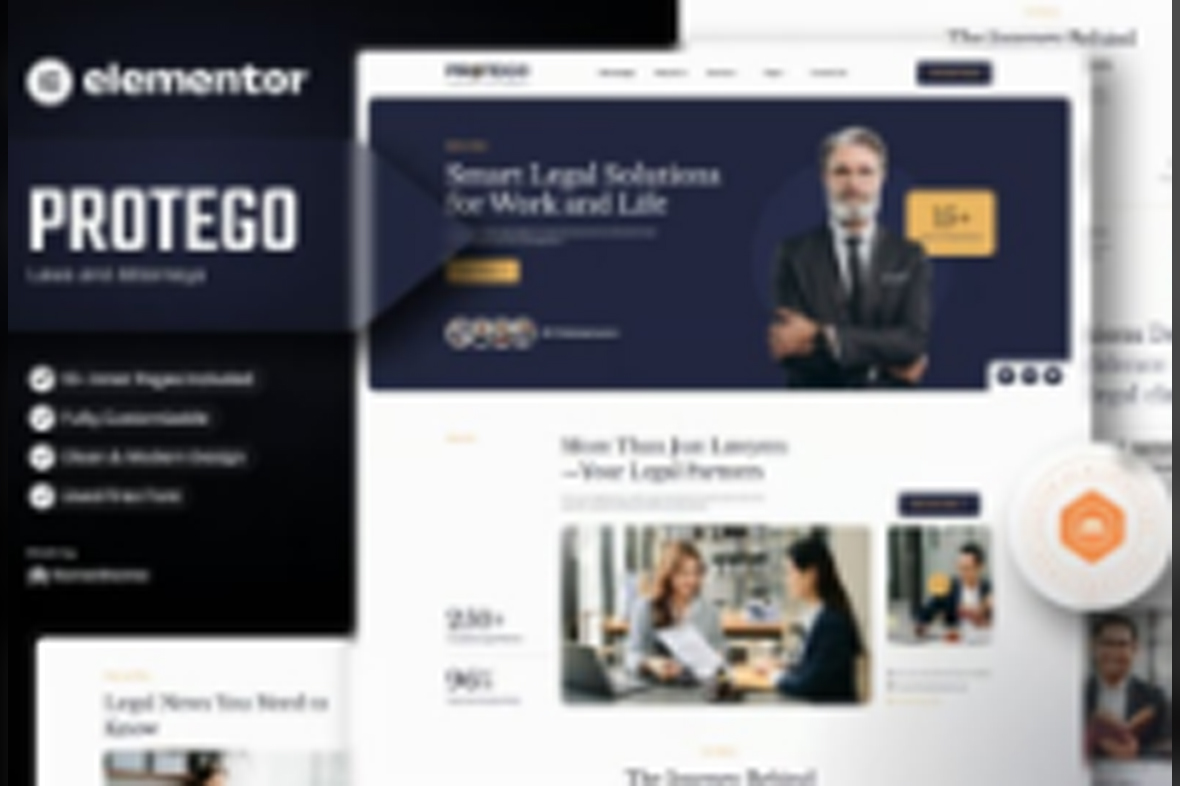 Protego – Lawyers and Attorneys Elementor Template Kits May 17, 2025