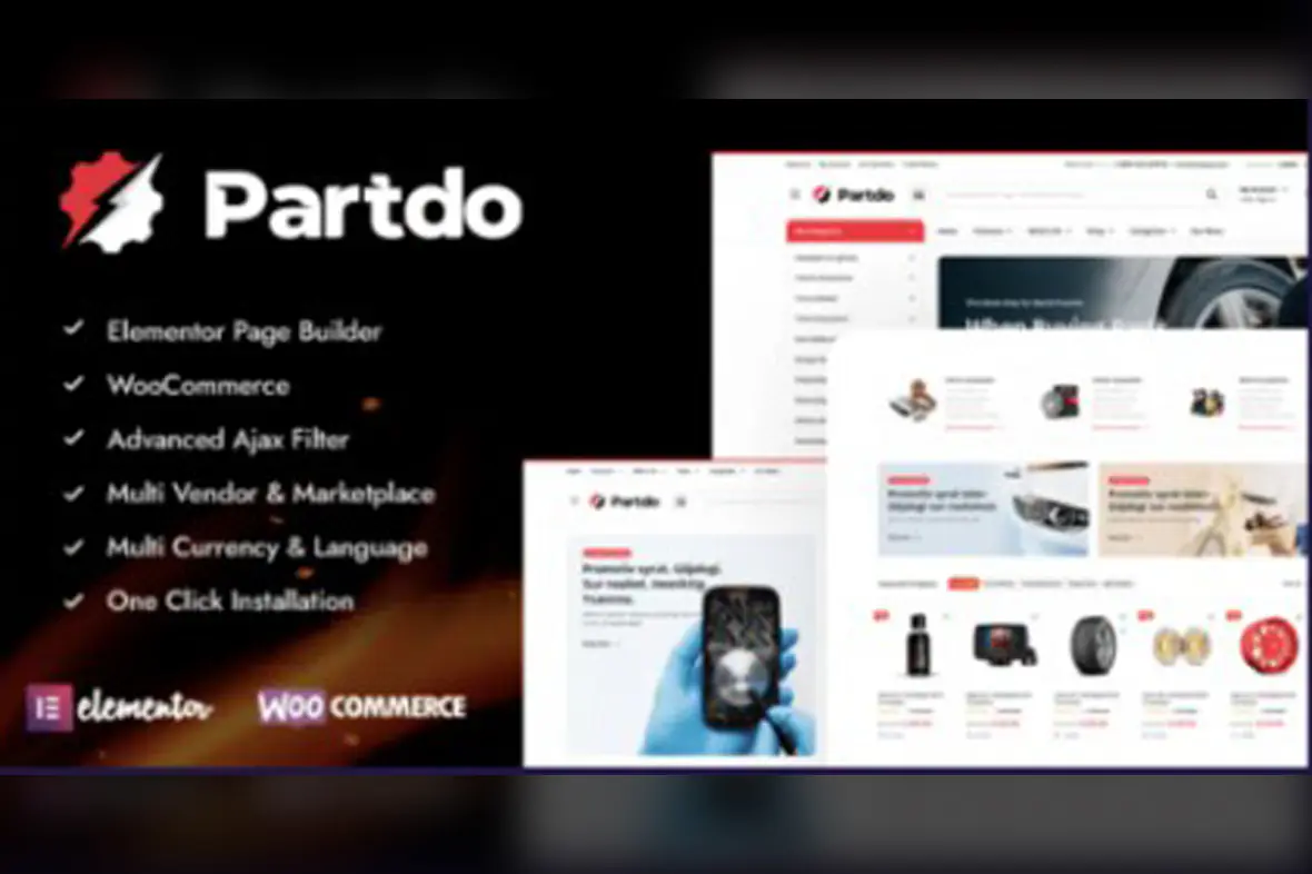 Partdo – Auto Parts and Tools Shop WooCommerce Theme v1.3.3