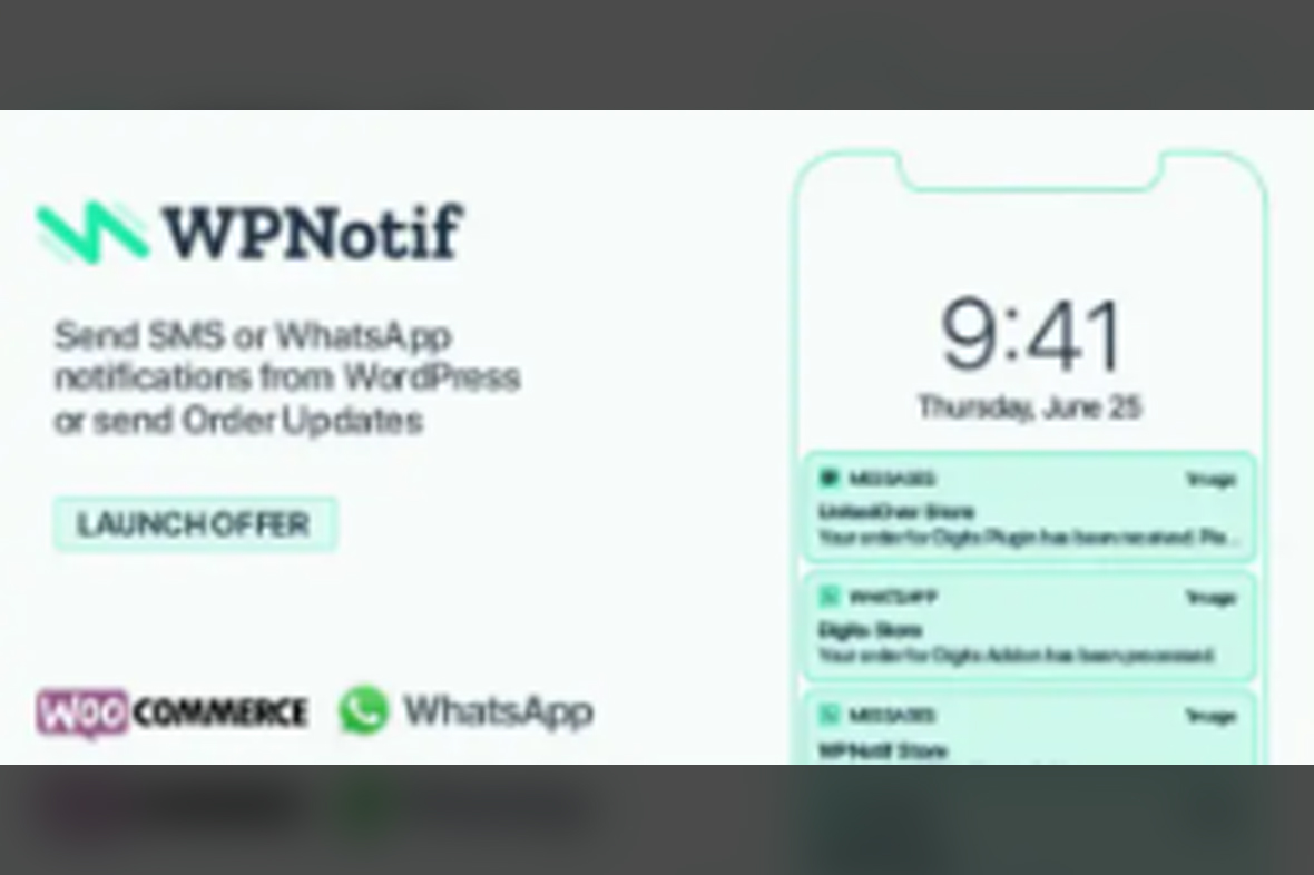 WPNotif SMS WhatsApp Message Notifications v3.1.1.1