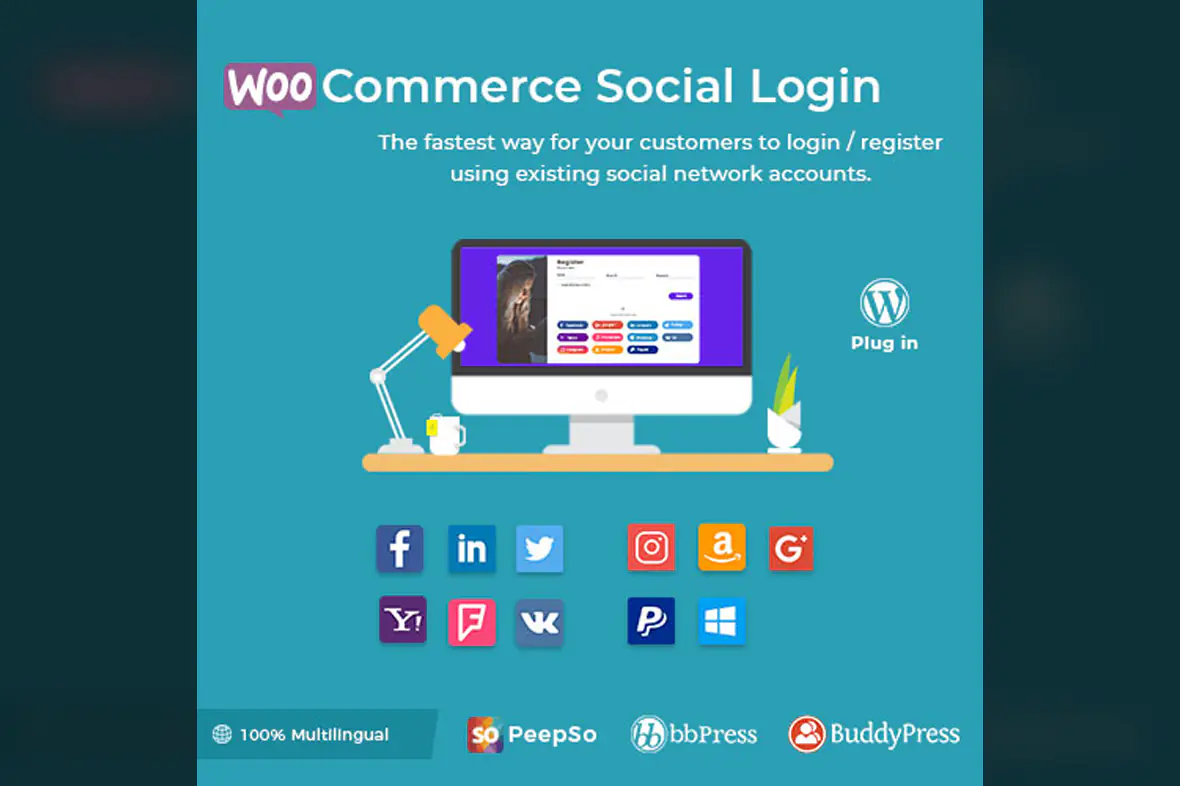 WooCommerce Social Login – WordPress Plugin