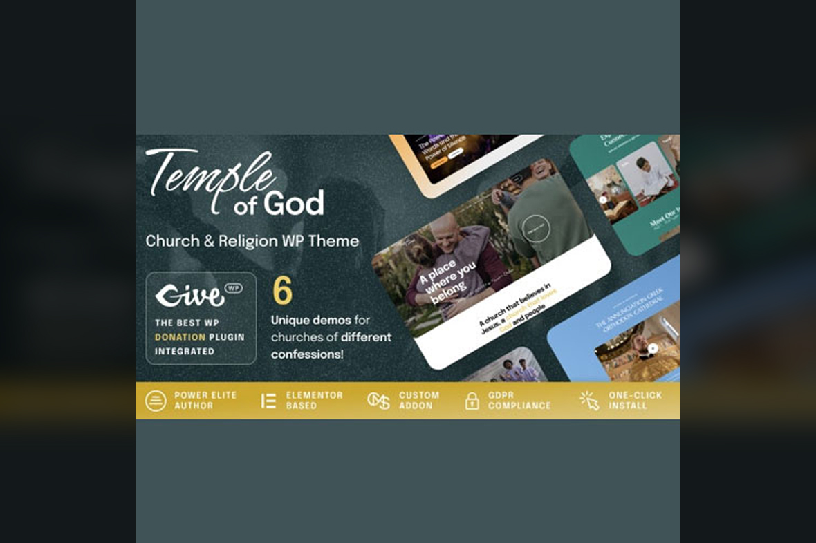 Temple of God – Religion and Church WordPress Theme v1.1.0