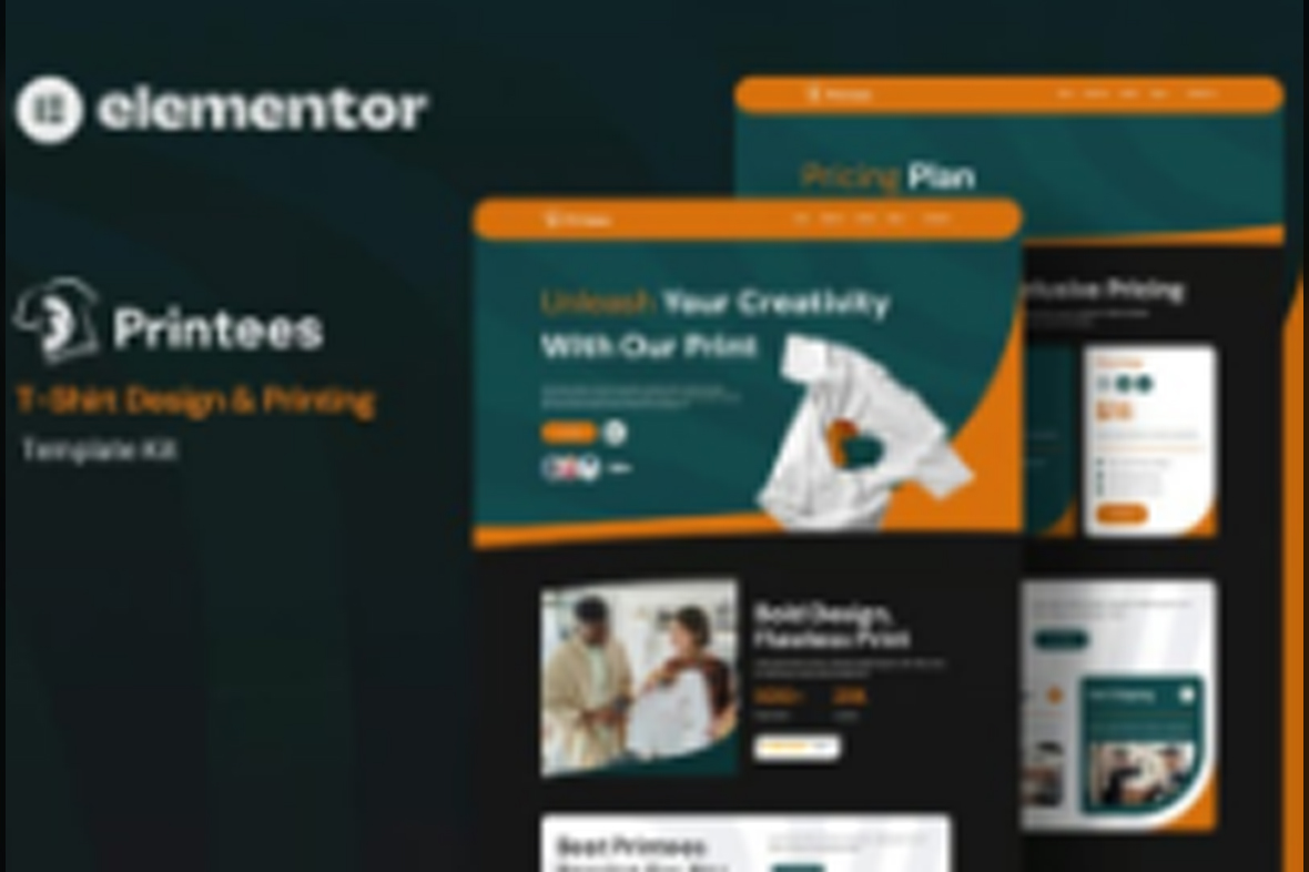 Printees – T-Shirt Design and Printing Elementor Template Kit July 30, 2025