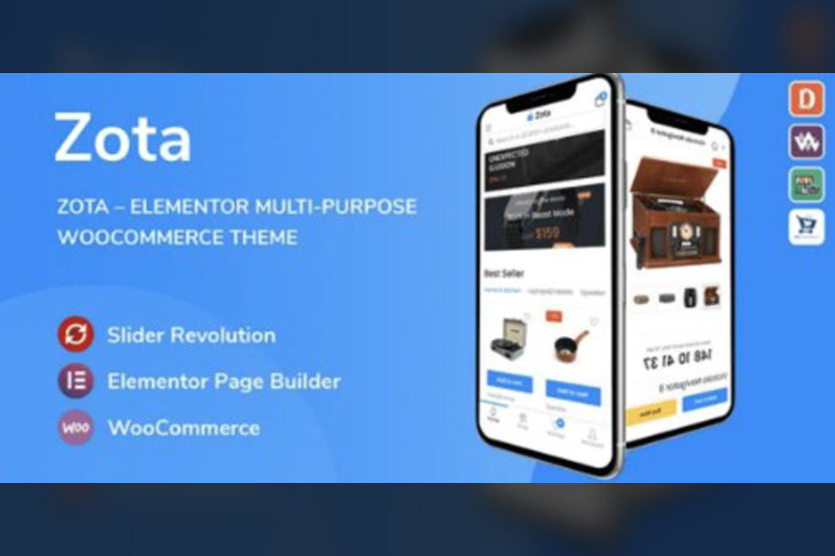 Zota – Elementor Multi-Purpose WooCommerce Theme v1.3.6