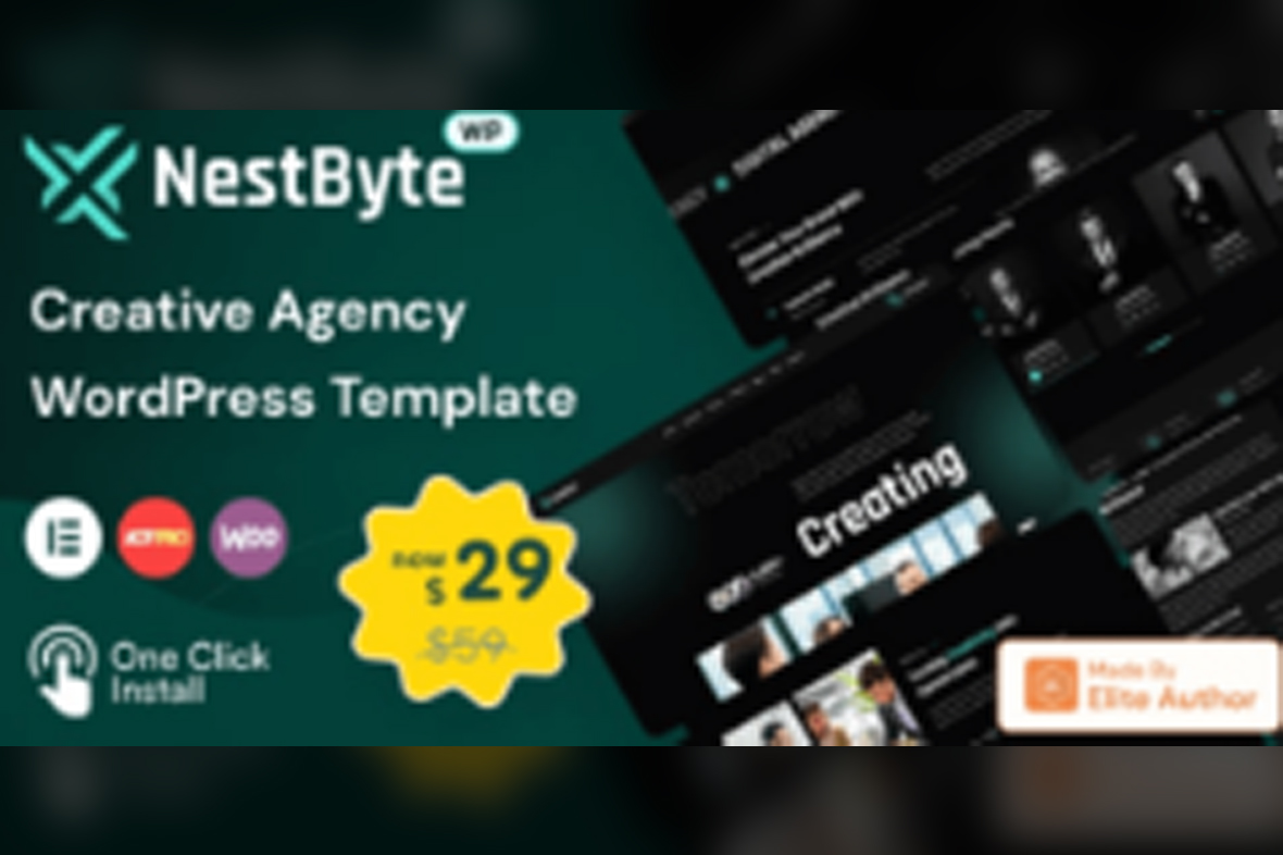 Nestbyte – Creative Agency and Startup WordPress Theme v1.2.2