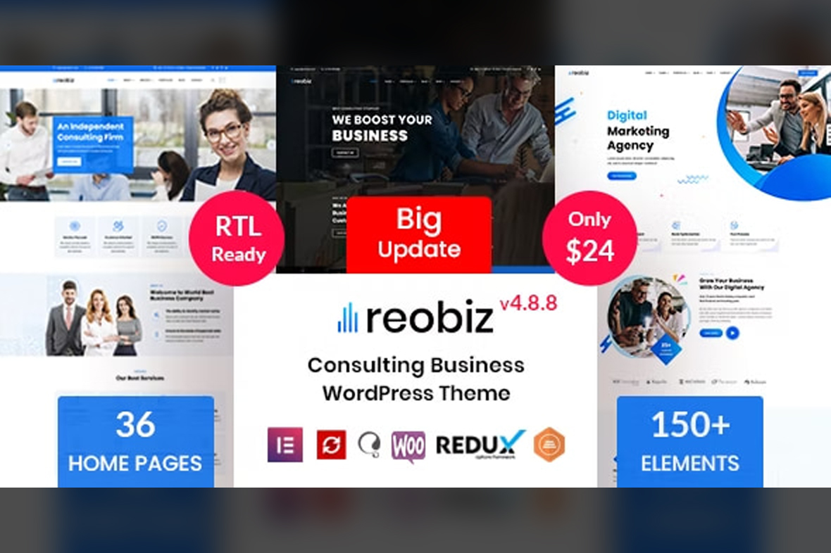 Reobiz Theme – Consulting Business WordPress Theme v5.2.2