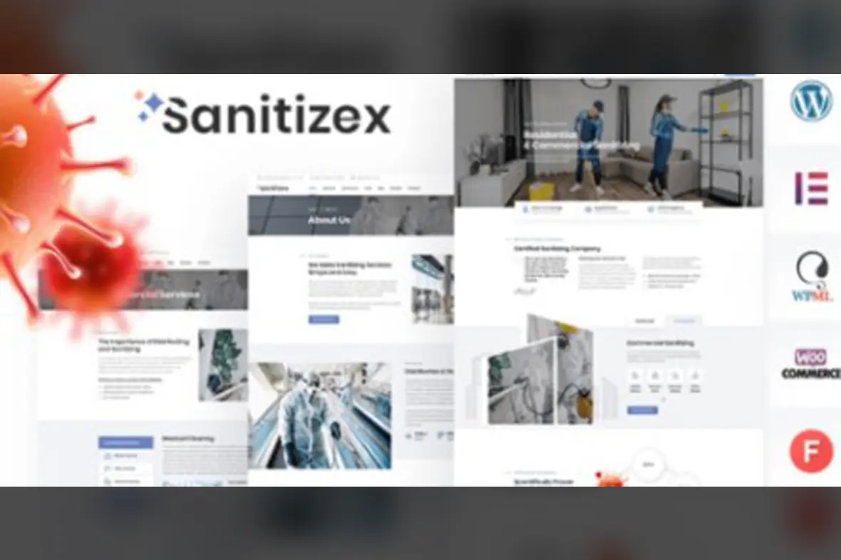 Sanitizex – Sanitizing and Cleaning Services WordPress Theme v2.6