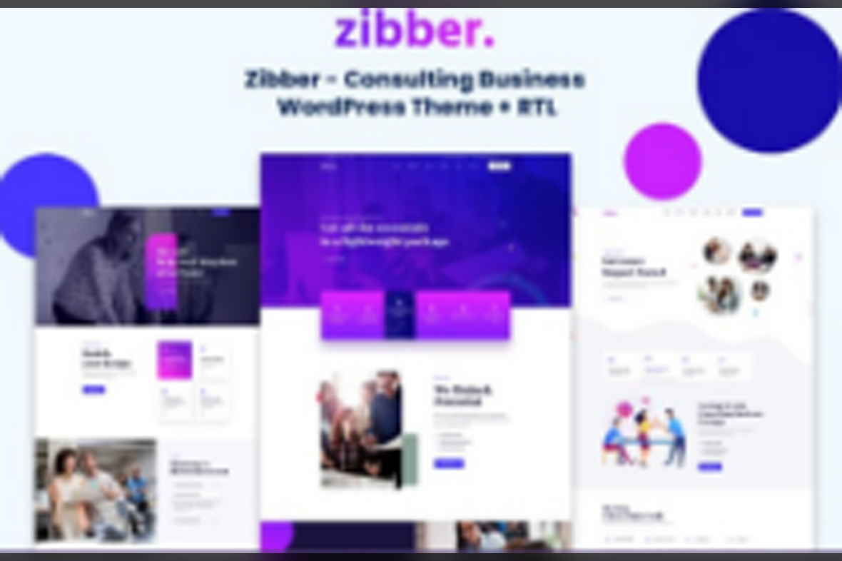 Zibber – Consulting Business WordPress Theme + RTL v2.0.2